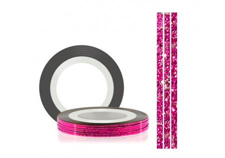 Самоклеющаяся нить для дизайна ногтей TNL перламутровая розовая, 20м*1мм