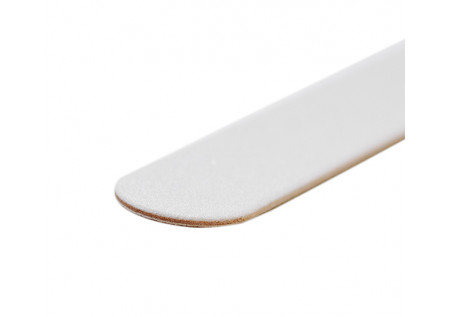 Пилка маникюрная белая нож для натуральных ногтей на деревянной основе (абразив 100/180)