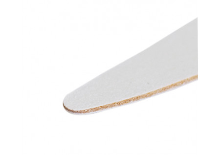 Пилка маникюрная белая нож для натуральных ногтей на деревянной основе (абразив 100/180)